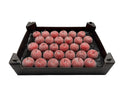 Glitter Appel Kerstrood in tray