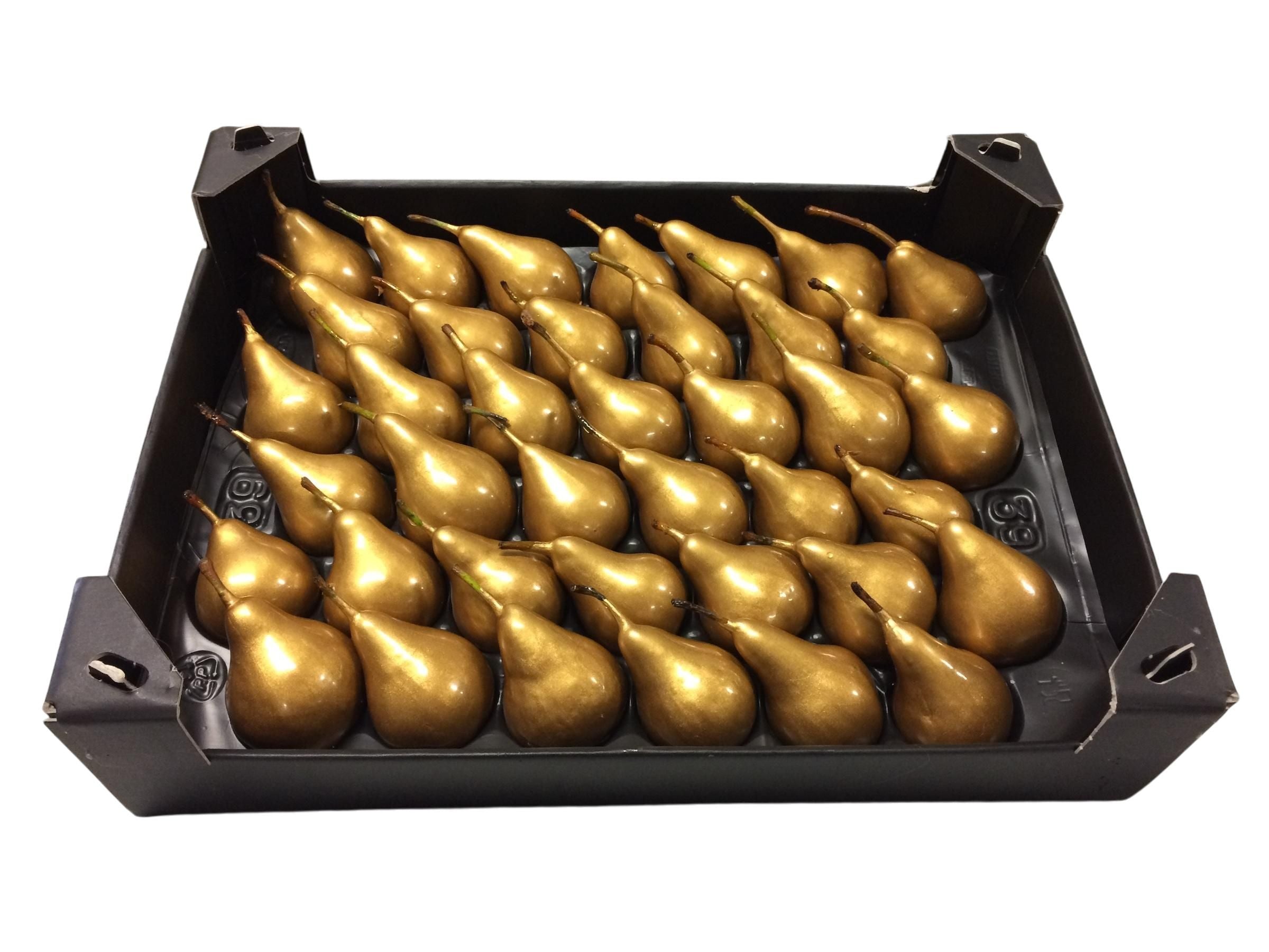 Wax Peer Goud in tray